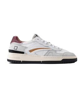 D.A.T.E. - Footwear - pure vintage calf white-bordeaux tournament