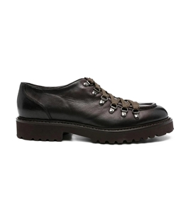 Doucal's - Scarpe - Sneakers - derby stringate in pelle testa di moro