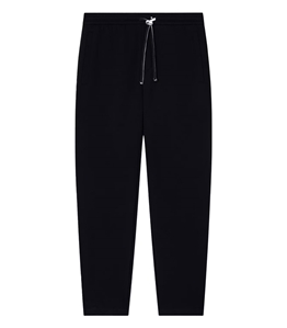 Emporio Armani - Pantaloni - pantaloni jogger in double jersey con patch logo aquila nero