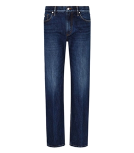 Emporio Armani - Pantaloni - jeans j76 straight fit in denim stone wash denim