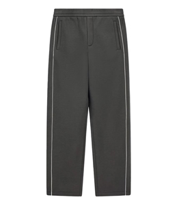 Emporio Armani - Pantaloni - pantaloni in double jersey con piping black ink