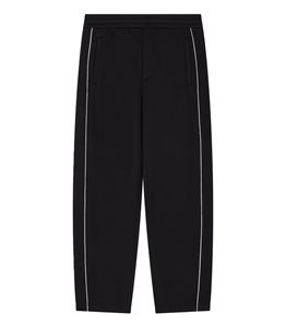 Emporio Armani - Pantaloni - pantaloni in double jersey con piping black beauty