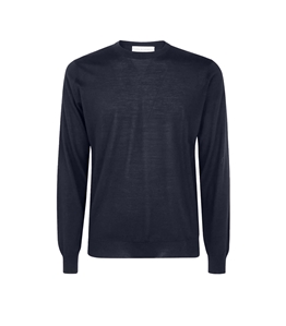 Filippo De Laurentiis - Maglie - maglione girocollo cashmere a maniche lunghe oltremare