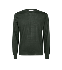 Filippo De Laurentiis - Maglie - maglione girocollo merino a maniche lunghe verde
