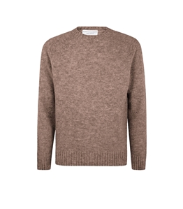 Filippo De Laurentiis - Maglie - girocollo manica martello baby alpaca tortora