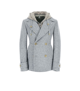 L.B.M.1911 - Giaccone - pecoat with light gray hood peacouat with light gray hood