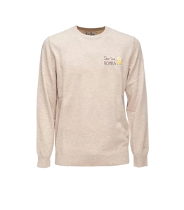Mc2 Saint Barth - Maglie - maglione a girocollo heron light con ricamo sto na bomba