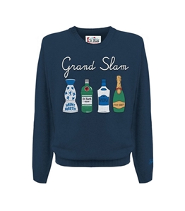 Mc2 Saint Barth - Knitwear - heron grand slam sweater blue