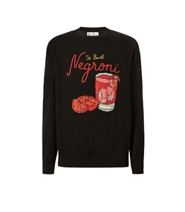 Mc2 Saint Barth - Knitwear - heron cashmere blend sweater with st. embroidery barth negroni