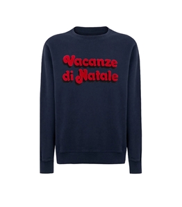 Mc2 Saint Barth - Knitwear - heron christmas holidays sweater blue