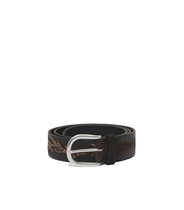 Orciani - Cinture - cintura suede ramify testa moro
