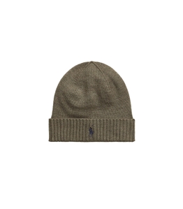 POLO RALPH LAUREN - Cappelli - berretto in lana con esclusivo pony light cargo olive hthr
