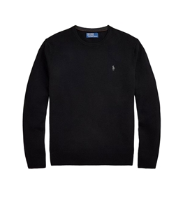 POLO RALPH LAUREN - Knitwear - black crew wool shirt polo