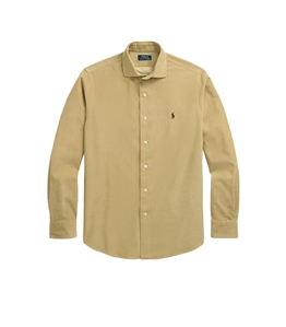 POLO RALPH LAUREN - Shirts - velvet shirt with custom-fit coastal custom-fit