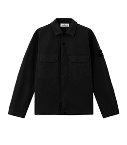 Stone Island - Camicie - organic cotton ripstop nero
