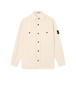 Stone Island - Shirts - organic cotton corduroy 800 ivory