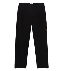 Stone Island - Pantaloni - organic cotton ripstop nero
