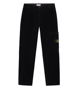 Stone Island - Pantaloni - organic cotton corduroy 800 nero