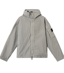 Stone Island - Giubbotti - wrinkled corduroy 500-tc grigio perla