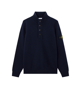 Stone Island - Knitwear - lambswool blue