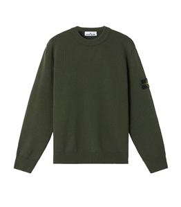 Stone Island - Maglie - winter cotton verde militare