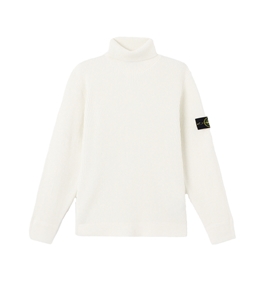 Stone Island - Knitwear - full rib rws wool ivory