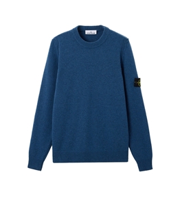 Stone Island - Maglie - lambswool blue acciaio
