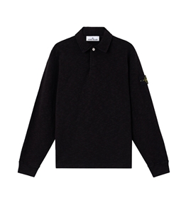 Stone Island - Sweatshirt - vanis brushed heavy cotton jersey black