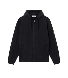 Stone Island - Felpe - brushed organic cotton fleece nero