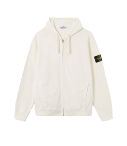 Stone Island - Sweatshirt - brushed organic cotton fleece ivory