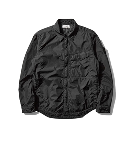 Stone Island - Giubbotti - sovracamicia crinkle reps r-ny nera