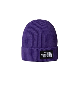 The North Face - Hats - tnf purple box logo cuffed beanie
