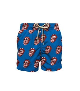 Mc2 Saint Barth - Swimwear - blue rolling stones print swimsuit
