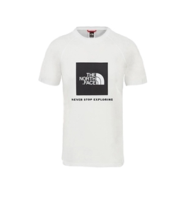 The North Face - T-Shirt - t-shirt a maniche raglan uomo redbox bianca