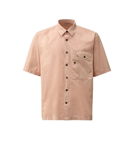 C.P. COMPANY - Camicie - popeline short sleeve shirt misty rose pink