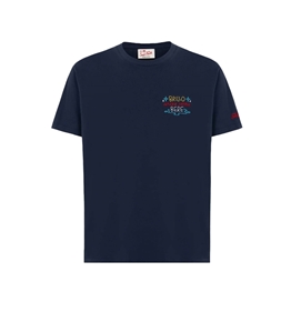 Mc2 Saint Barth - T-Shirt - portofino t-shirt in cotton jersey classic fit with brillo embroidery without drinking