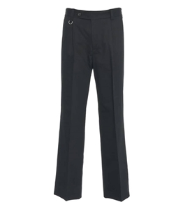 Paolo Pecora - Pants - black pleat chino trousers