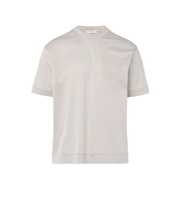 Paolo Pecora - T-Shirt - beige cotton t-shirt