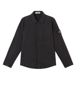 Stone Island - Camicie - supima cotton twill stretch-tc nero