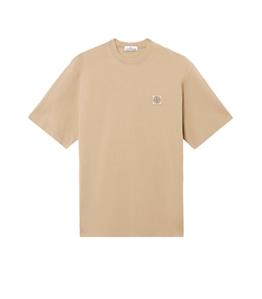 Stone Island - T-Shirt - combed organic cotton jersey biscotto