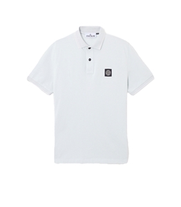 Stone Island - Polo - organic cotton elastane piqué cielo