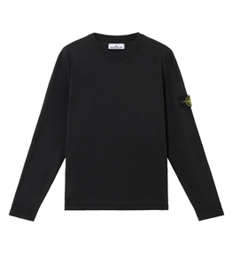 Stone Island - Maglie - light raw hand organic cotton nero