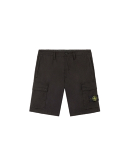 Stone Island - Shorts - stretch cotton tela 'paracadute' nero