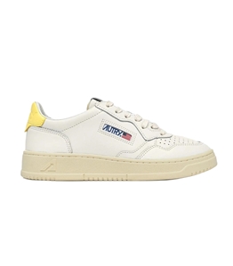 Autry - Scarpe - Sneakers - medalist low in pelle bianca e lemon meringue