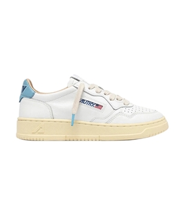Autry - Scarpe - Sneakers - medalist low in pelle bianca e forget me not