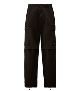 C.P. COMPANY - Pantaloni - micro-reps boxy cargo lens pants black