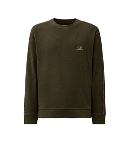 C.P. COMPANY - Felpe - heavy jersey plated crewneck sweatshirt gunmetal - grey