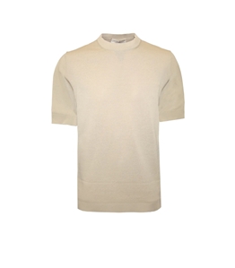 Filippo De Laurentiis - T-Shirt - t-shirt in crepe di cotone ecru