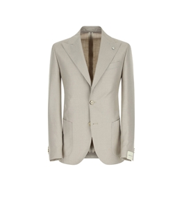 L.B.M.1911 - Giacche - giacca jack monopetto ecru