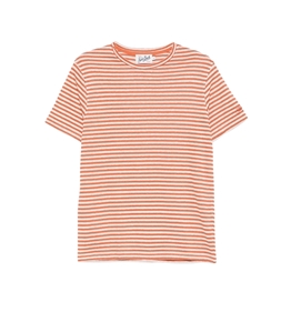 Mc2 Saint Barth - Maglie - maglia dover striped t-shirt bianco arancio
